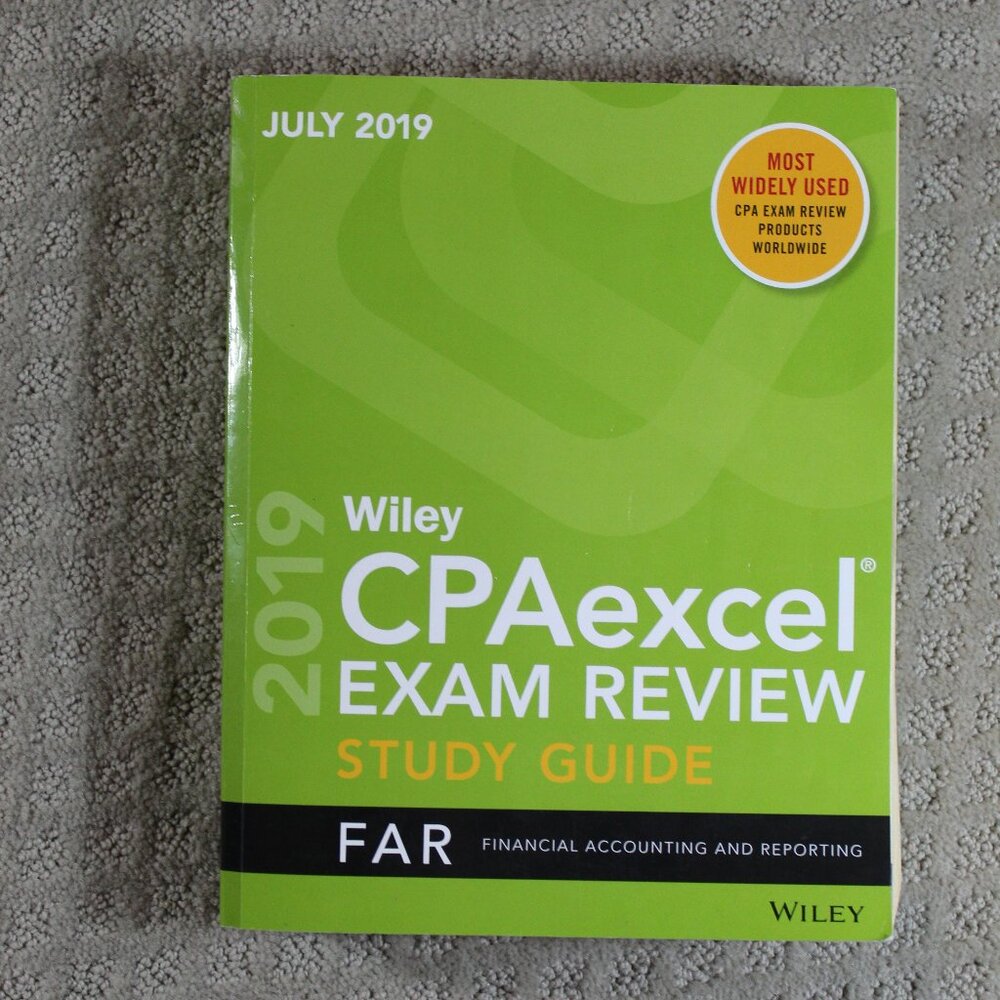 Wiley CPA excel Exam Review Study Guide FAR July 2019